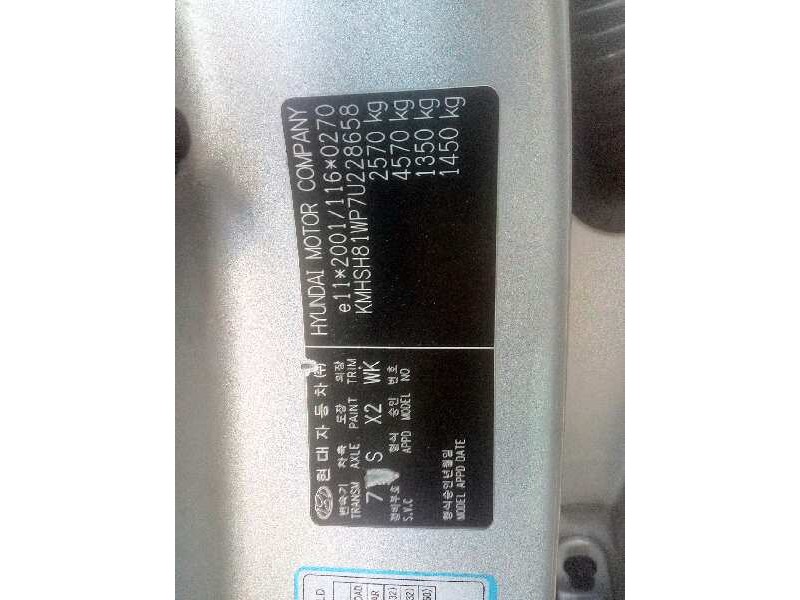 hyundai santa fe (bm) del año 2007