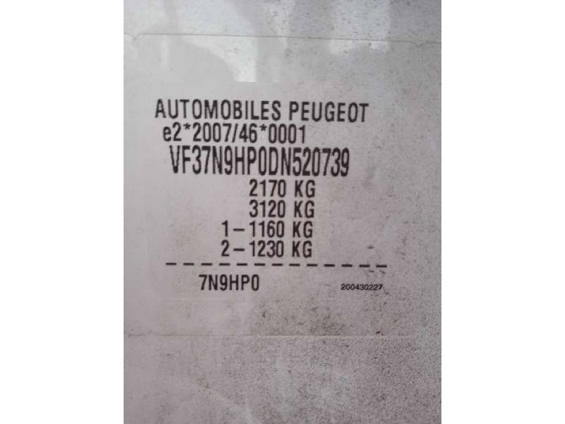 peugeot partner kombi del año 2013