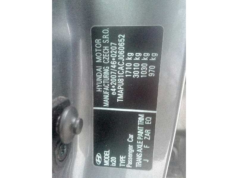 hyundai ix20 del año 2012