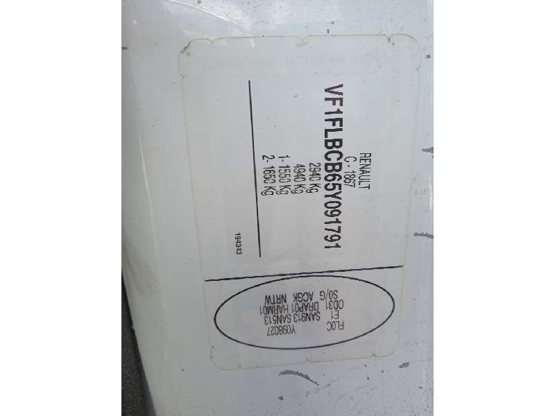 renault trafic caja cerrada (ab 4.01) del año 2005