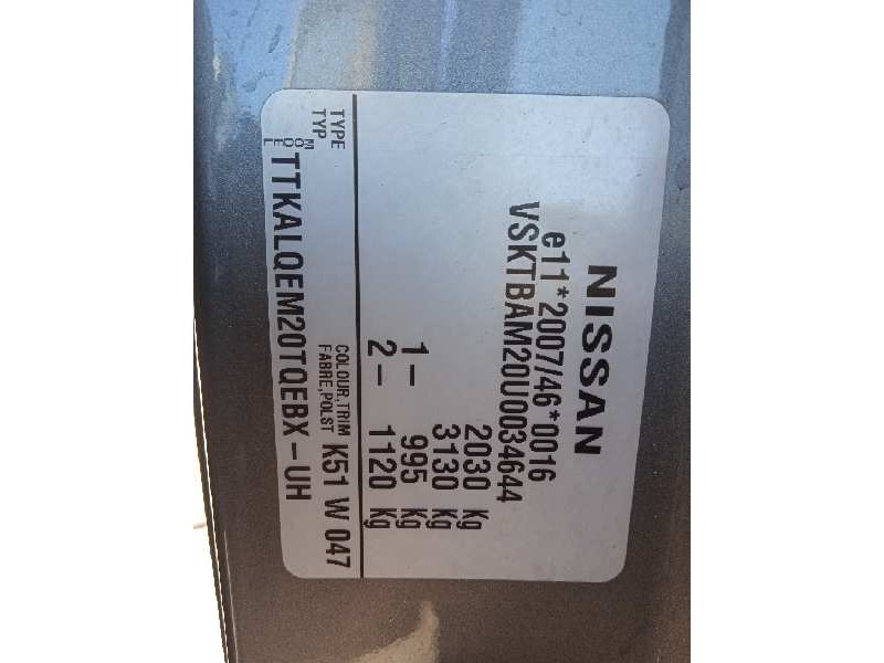 nissan nv 200 (m20) del año 2011