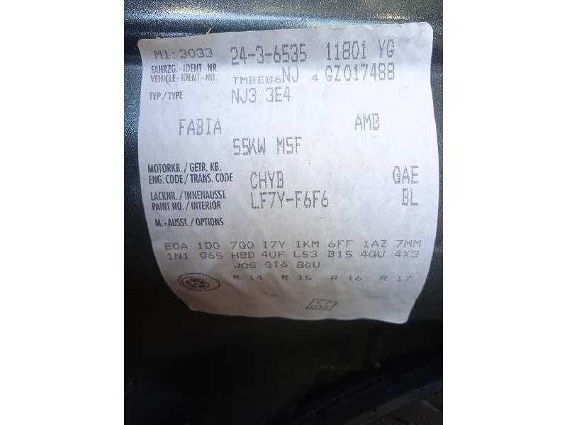 skoda fabia del año 2016