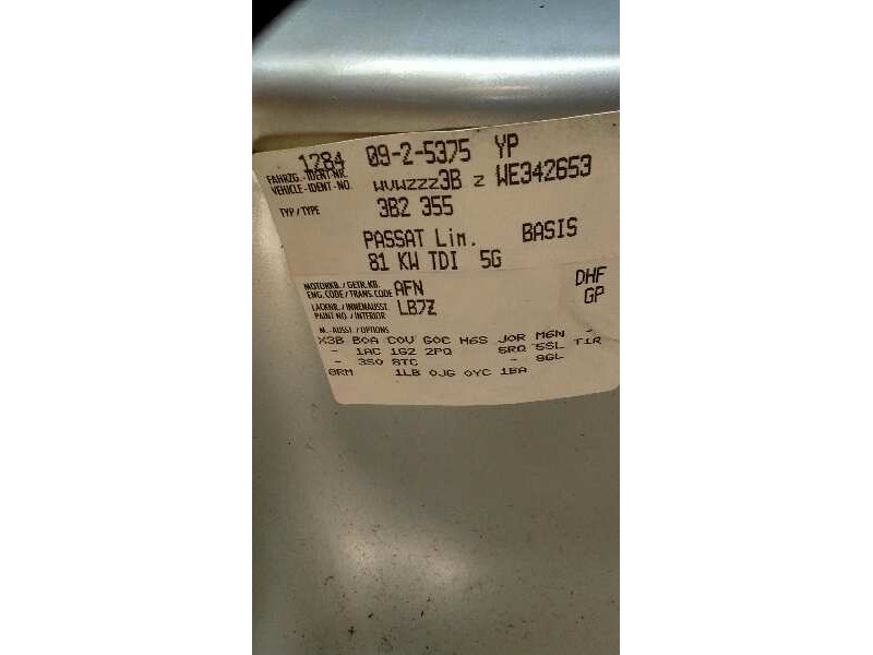 volkswagen passat berlina (3b2) del año 1998