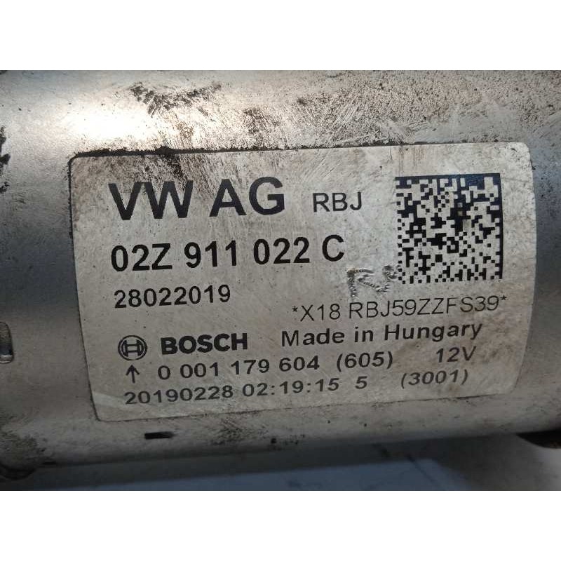 Recambio de motor arranque para seat ibiza (kj1) fr referencia OEM IAM 02Z911022C  0001179604