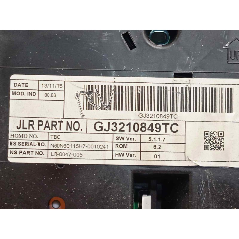 Recambio de cuadro instrumentos para land rover evoque 2.0 td4 cat referencia OEM IAM GJ3210849TC  LR073510