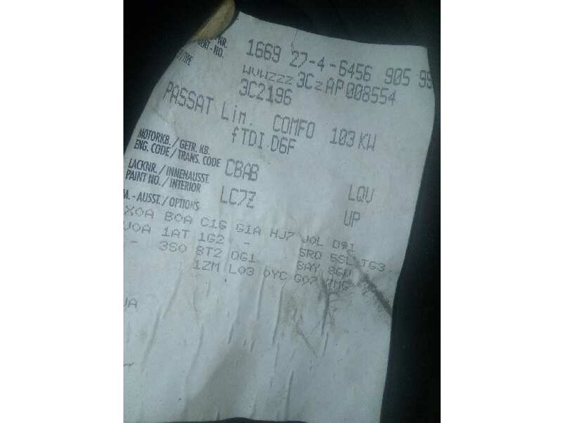 volkswagen passat berlina (3c2) del año 2009