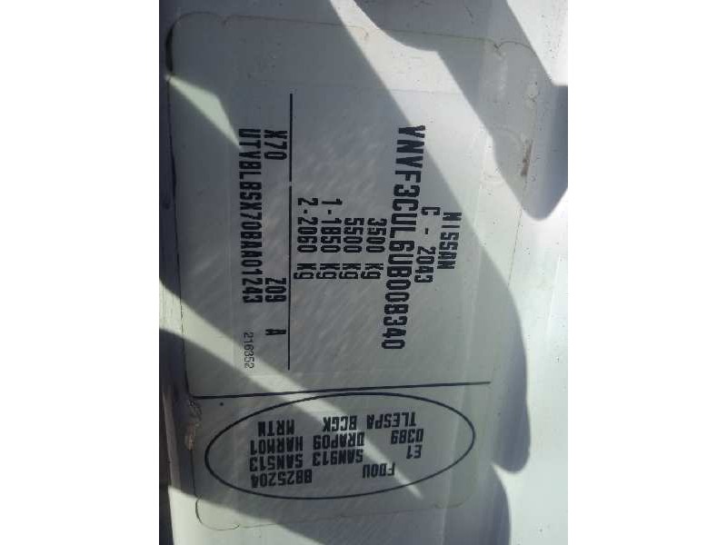 nissan interstar mod. 04 (x70) del año 2005