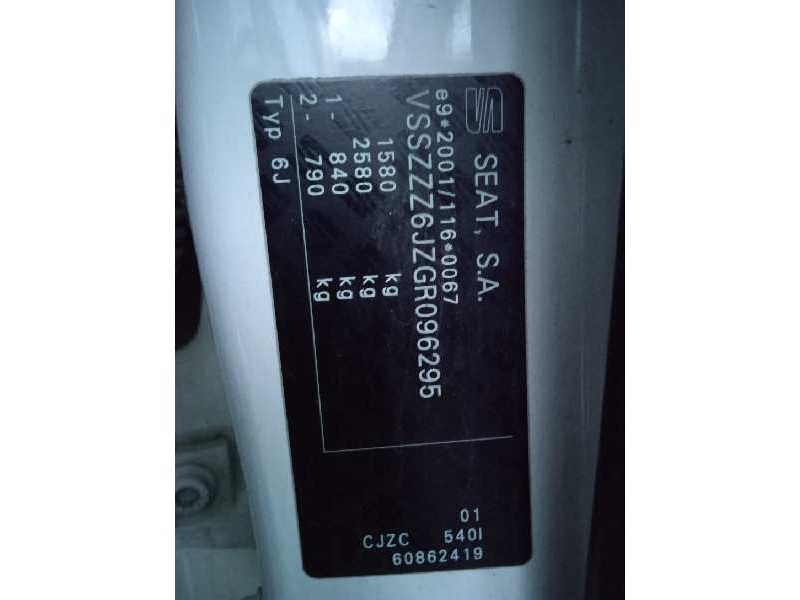 seat ibiza (6p1) del año 2016