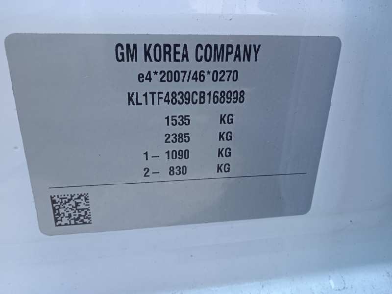 chevrolet aveo del año 2012