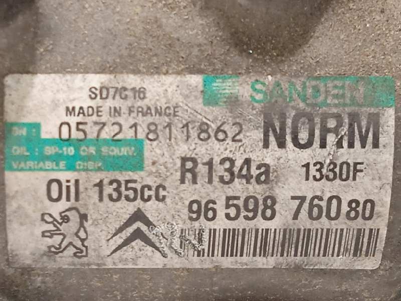 Recambio de compresor aire acondicionado para citroën c4 picasso premier referencia OEM IAM 9659876080  SD7C16