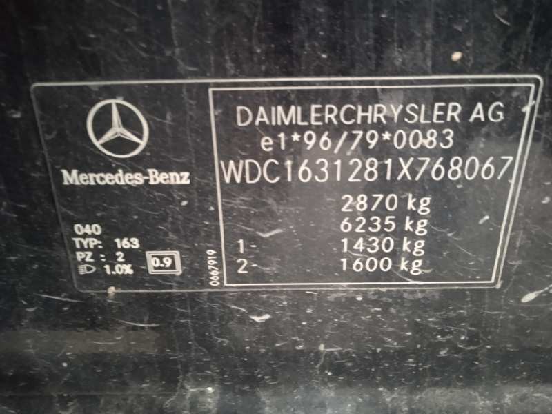 mercedes-benz clase m (w163) del año 2002