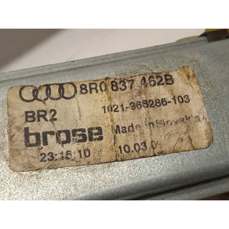 Recambio de elevalunas delantero derecho para audi q5 (8r) 2.0 tdi (125kw) referencia OEM IAM 8R0837462B  8K0959802