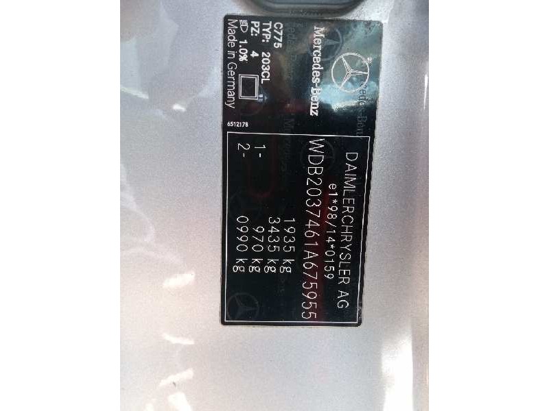 mercedes-benz clase c (w203) sportcoupe del año 2004