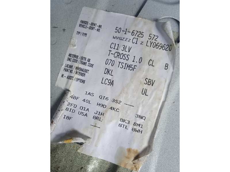 volkswagen t-cross del año 2019