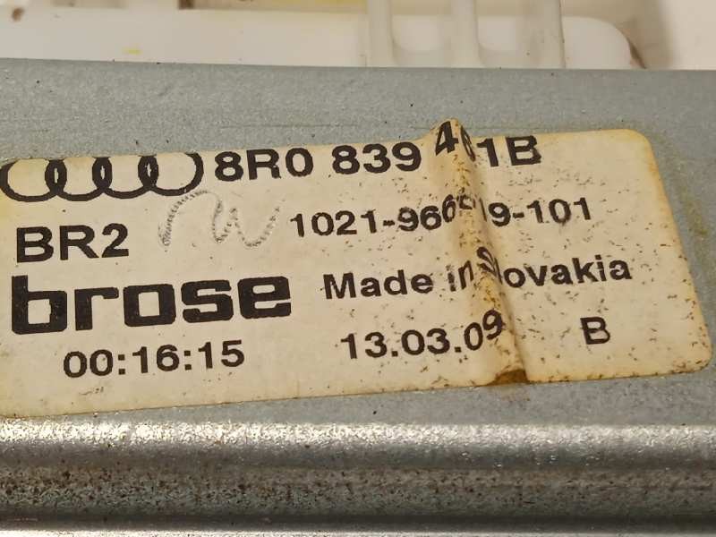 Recambio de elevalunas trasero izquierdo para audi q5 (8r) 2.0 tdi (125kw) referencia OEM IAM 8R0839461B  8K0959811