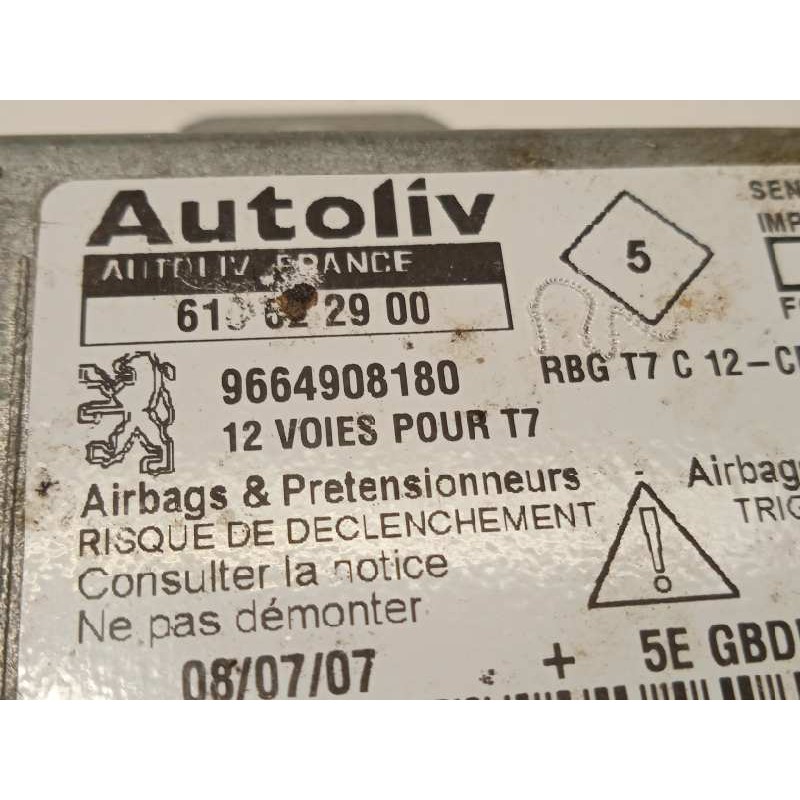 Recambio de centralita airbag para peugeot 308 premium referencia OEM IAM 9664908180  