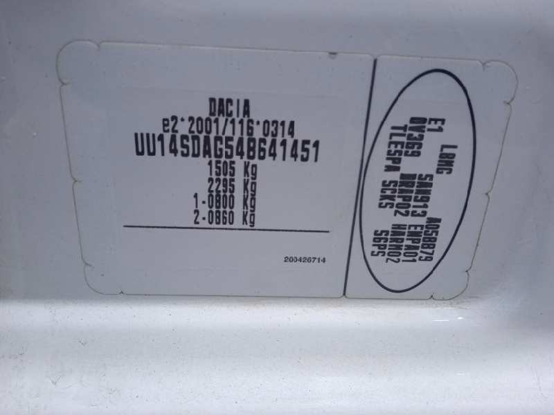 dacia logan ii del año 2013