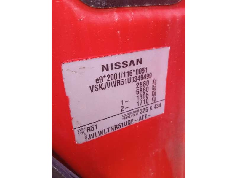 nissan pathfinder (r51) del año 2009