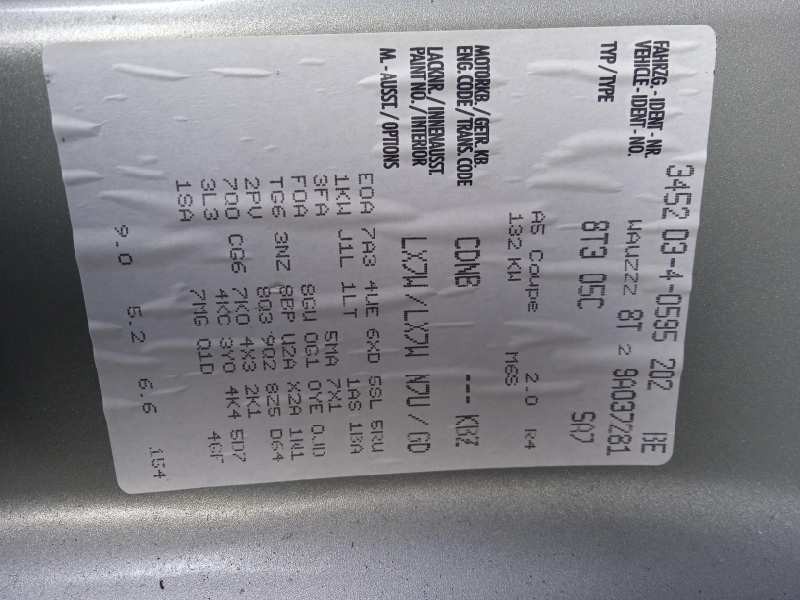 audi a5 coupe (8t) del año 2009