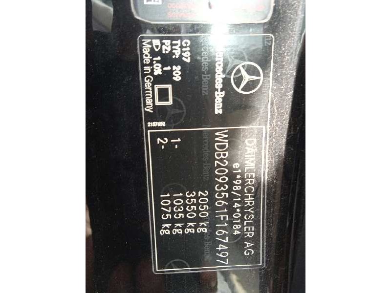 mercedes-benz clase clk (w209) coupe del año 2006