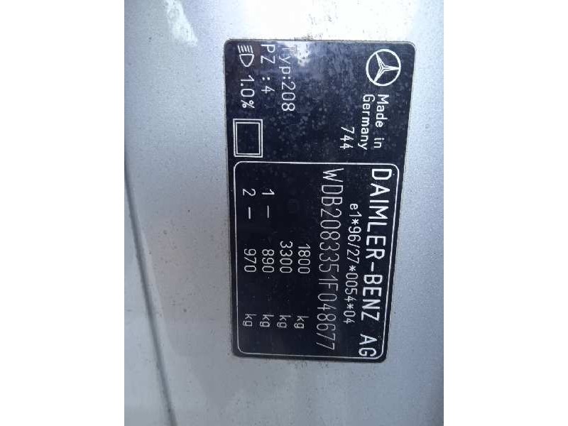 mercedes-benz clase clk (w208) coupe del año 1998