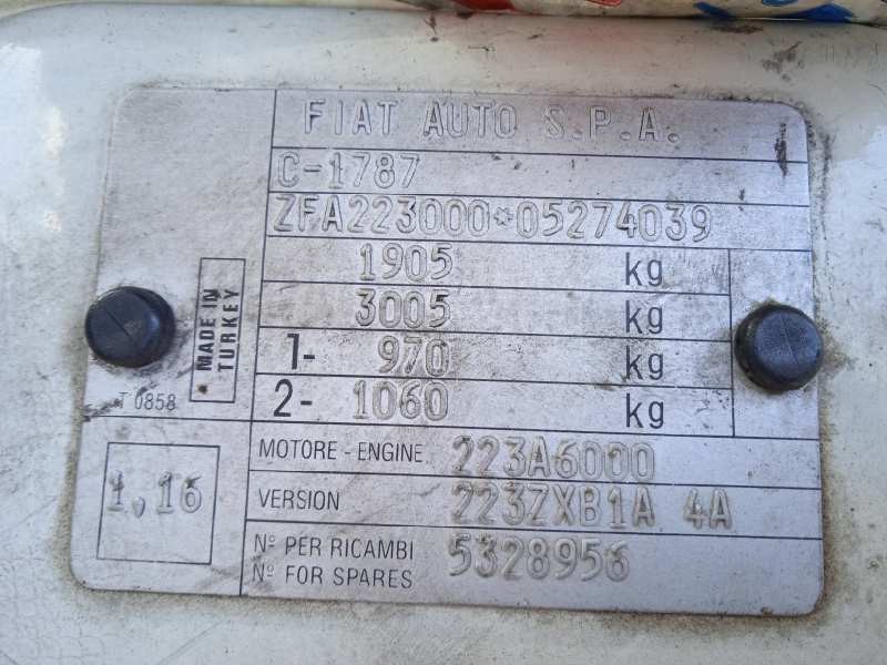 fiat doblo cargo (223) del año 2004