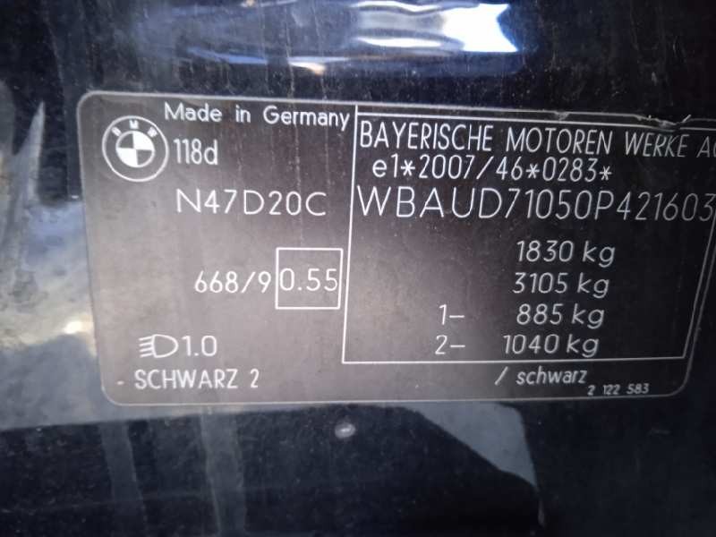 bmw serie 1 berlina (e81/e87) del año 2009