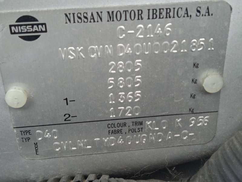 nissan navara pick-up (d40m) del año 2005