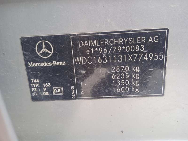 mercedes-benz clase m (w163) del año 2002