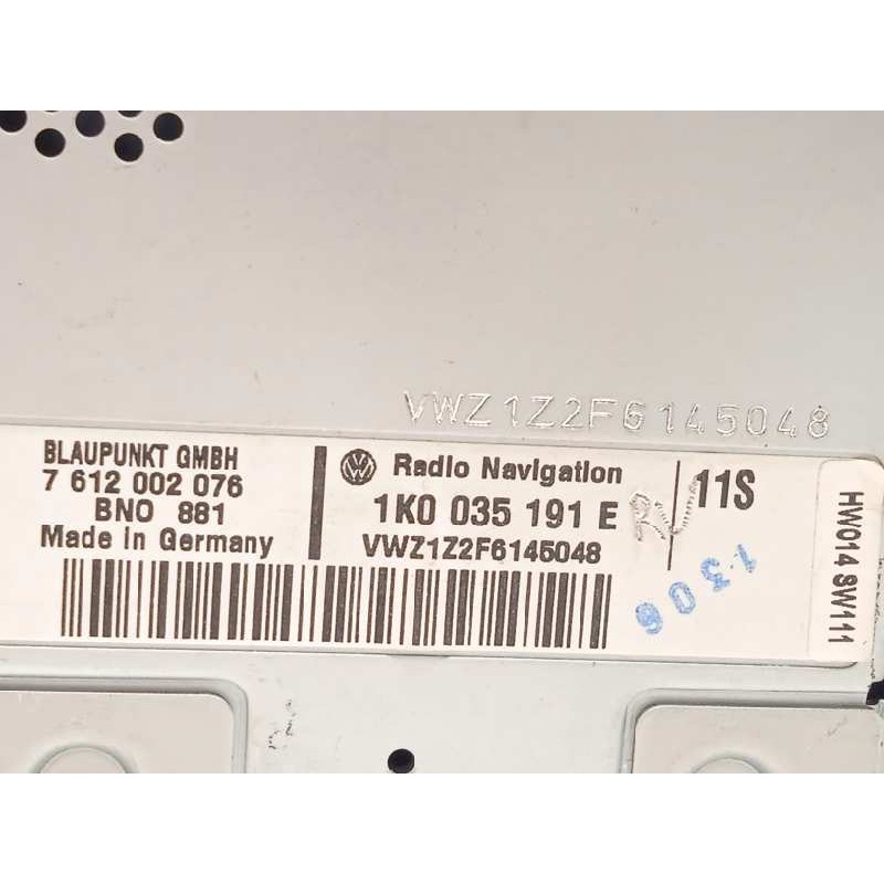 Recambio de sistema navegacion gps para volkswagen touran (1t1) traveller referencia OEM IAM 1K0035191E  7612002076