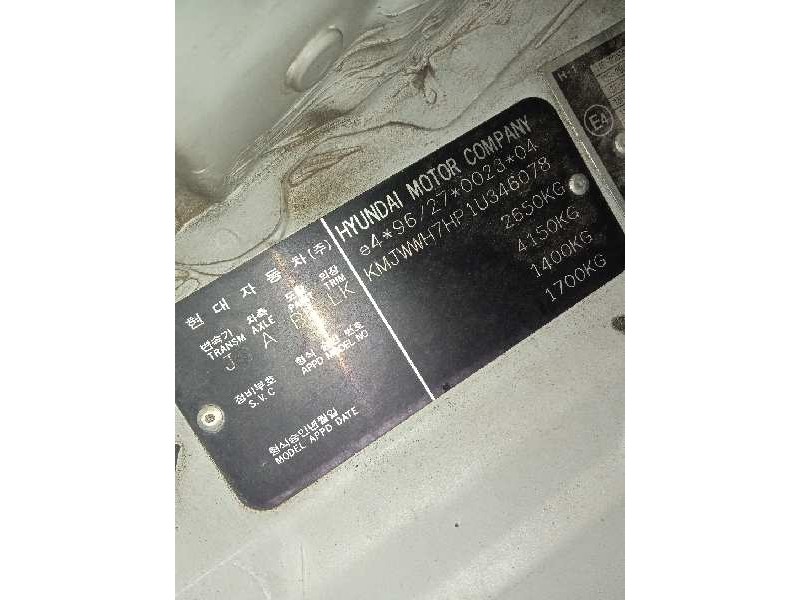 hyundai h 1 del año 2001