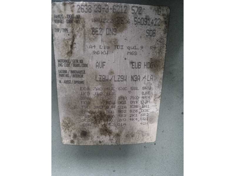 audi a4 berlina (8e) del año 2004