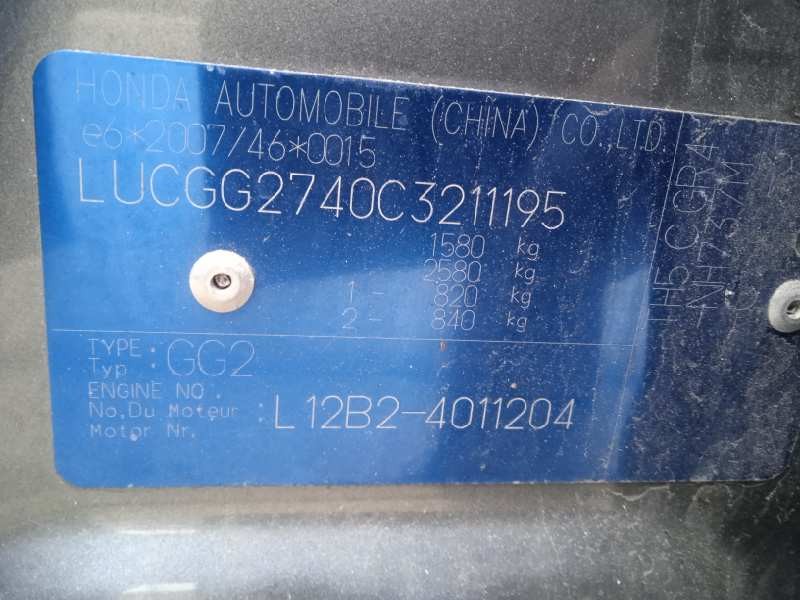 honda jazz (ge) del año 2012