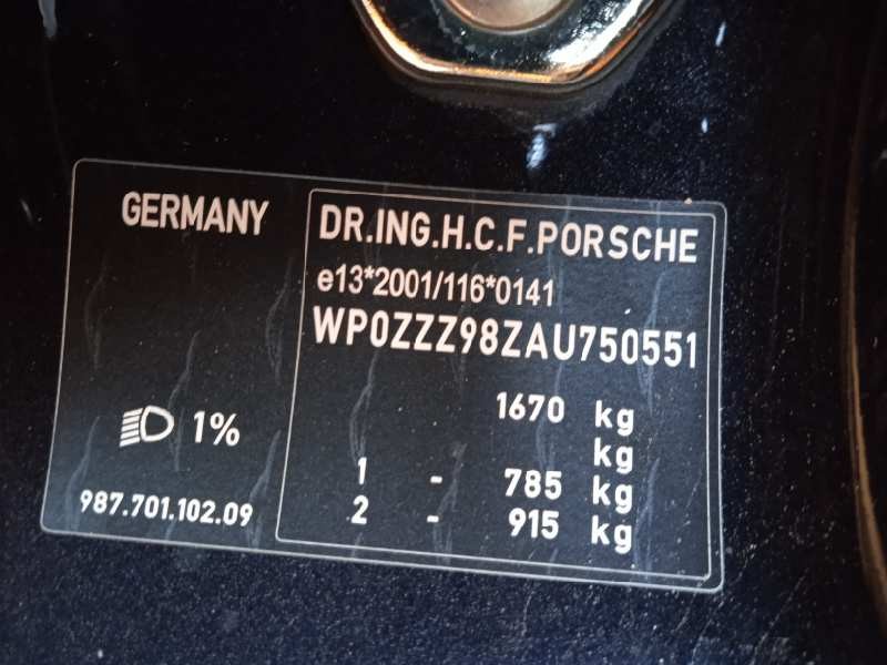 porsche cayman (typ 987c) del año 2010