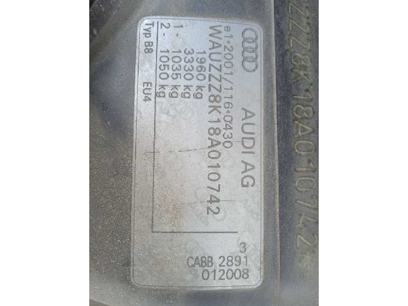 audi a4 ber. (b8) del año 2008