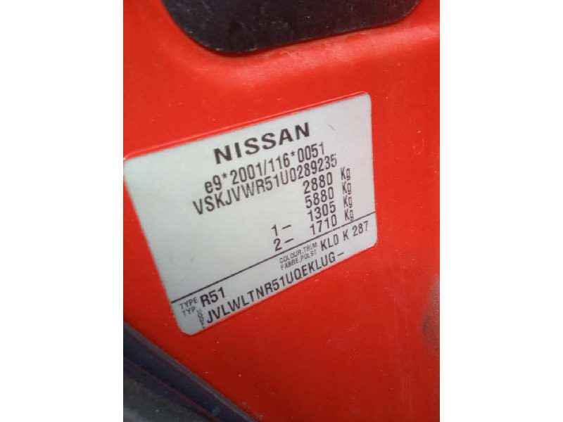 nissan pathfinder (r51) del año 2009