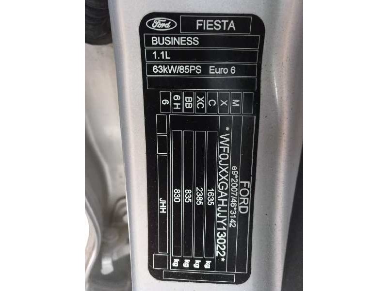 ford fiesta (ce1) del año 2018