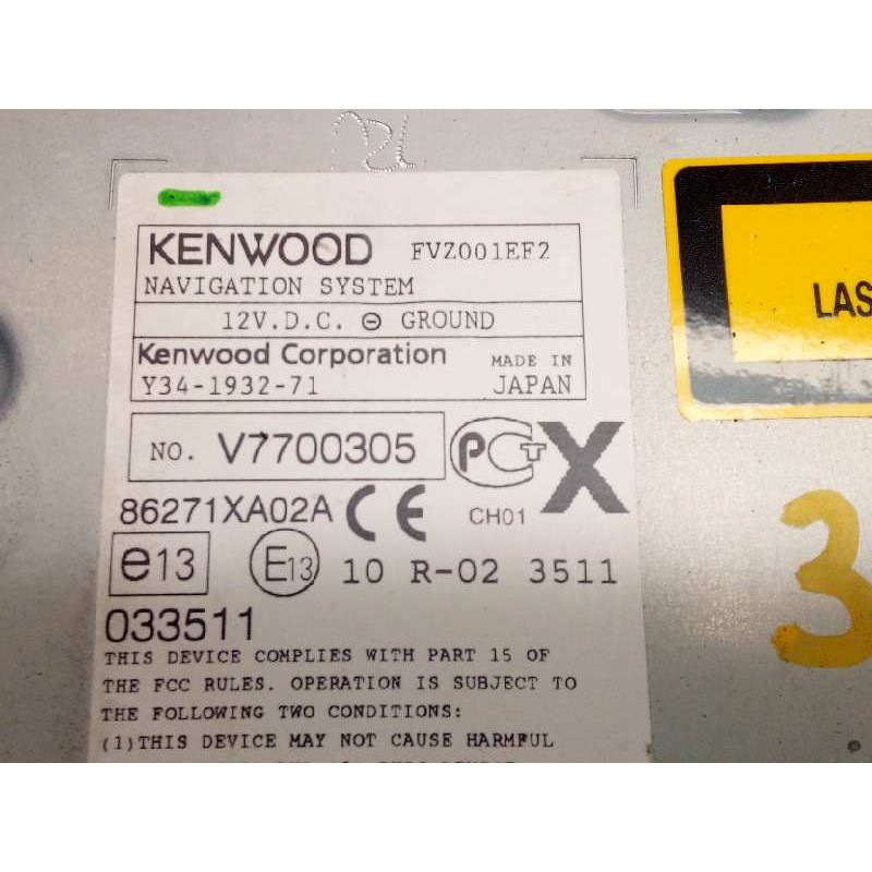 Recambio de sistema navegacion gps para subaru tribeca b9 classic referencia OEM IAM 86271XA02A  