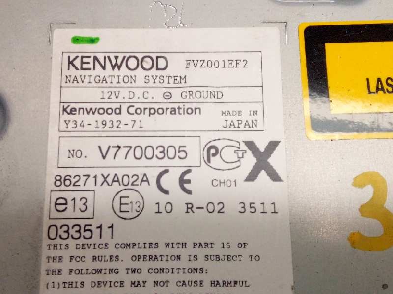 Recambio de sistema navegacion gps para subaru tribeca b9 classic referencia OEM IAM 86271XA02A  