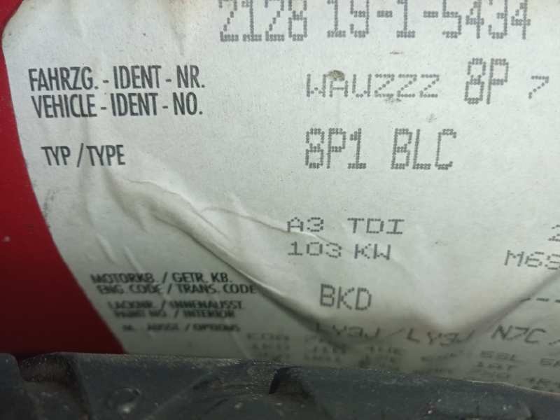 audi a3 (8p) del año 2005