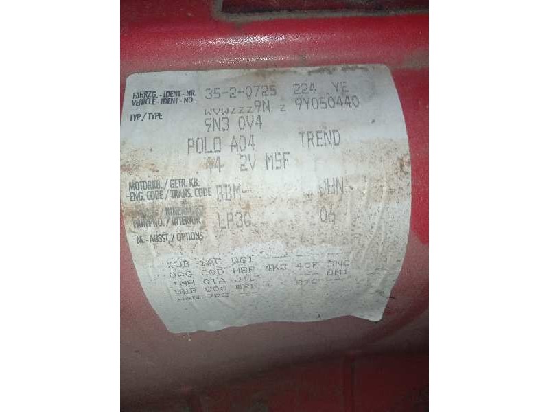 volkswagen polo (9n3) del año 2008