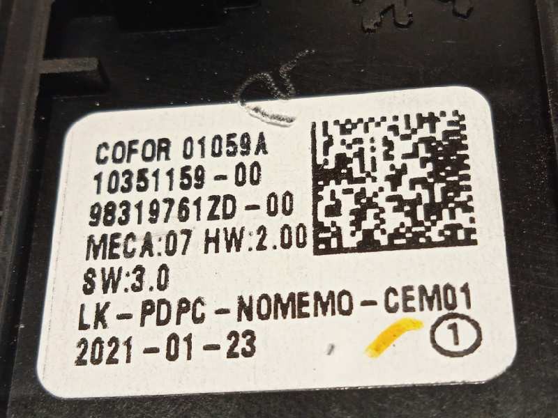 Recambio de mando elevalunas delantero izquierdo para peugeot 5008 active referencia OEM IAM 98319761ZD  