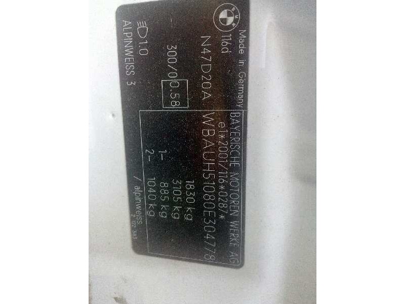 bmw serie 1 berlina (e81/e87) del año 2009