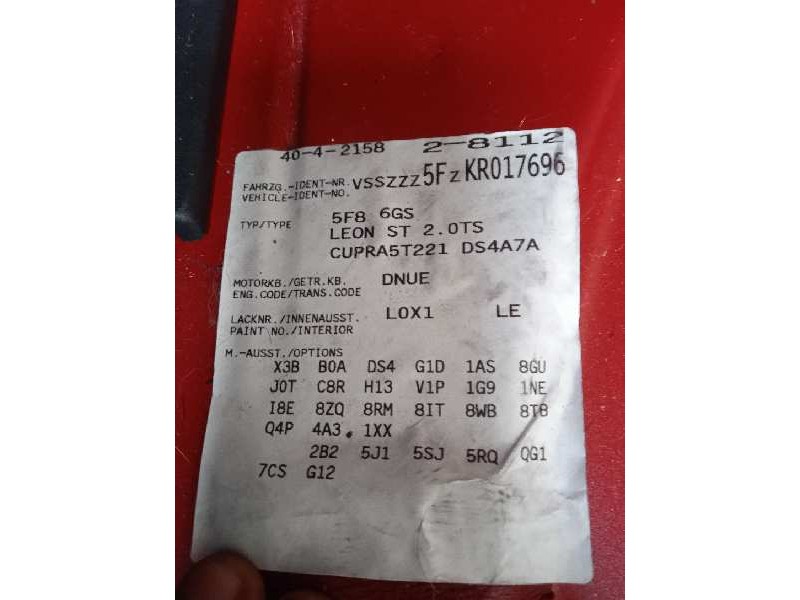 seat leon st (5f8) del año 2018