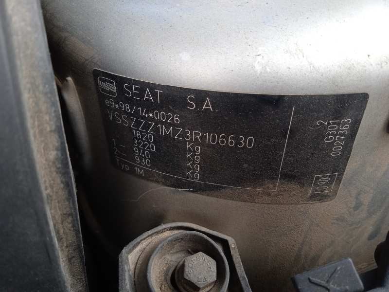 seat toledo (1m2) del año 2003