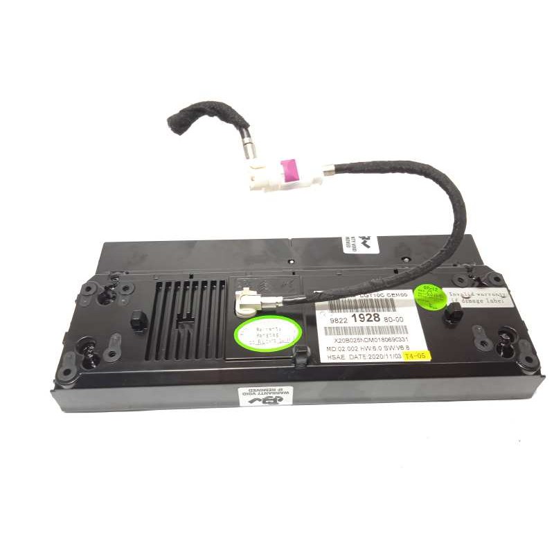 Recambio de pantalla multifuncion para peugeot 5008 active referencia OEM IAM 9822192880  