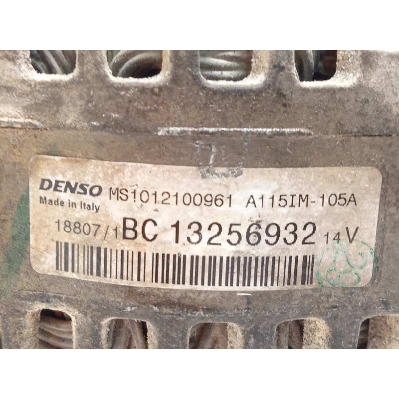 Recambio de alternador para opel corsa d cosmo referencia OEM IAM 13256932  MS1012100961