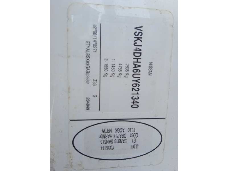 nissan primastar (x..) del año 2009