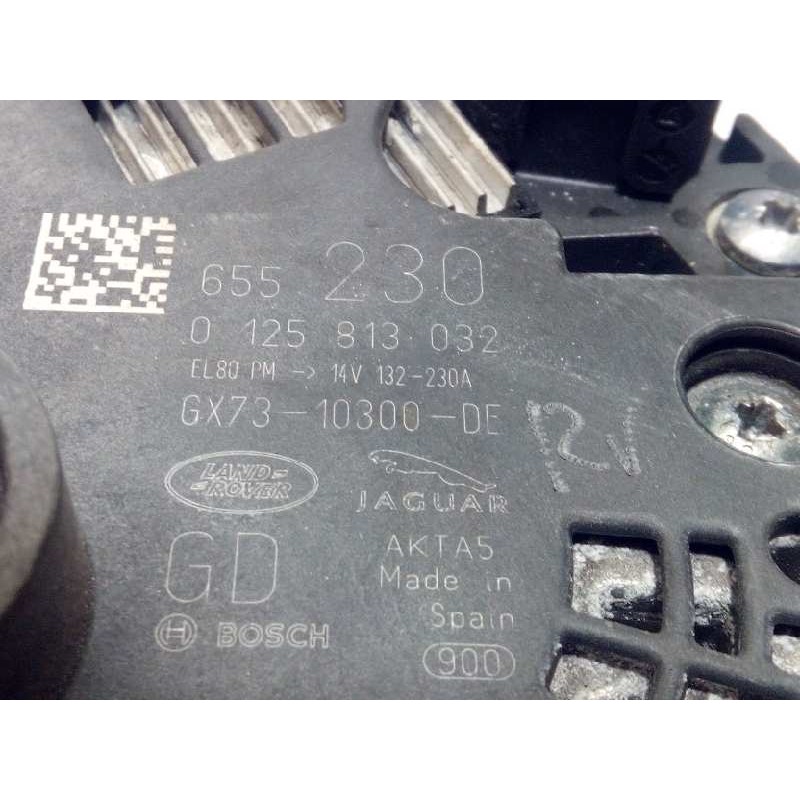 Recambio de alternador para land rover evoque hse referencia OEM IAM GX7310300DE LR105985 0125813032