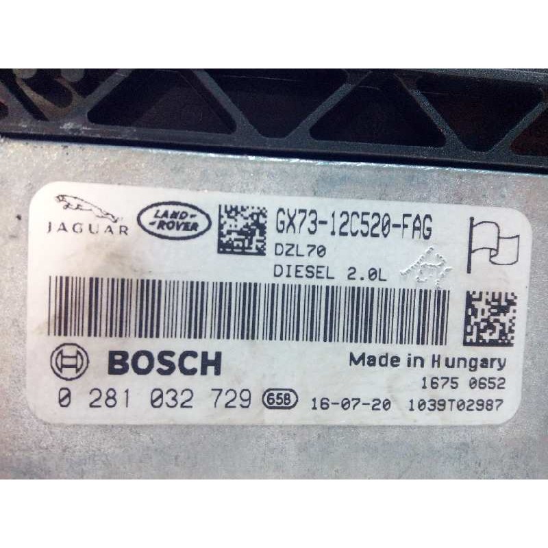 Recambio de centralita motor uce para land rover evoque hse referencia OEM IAM GX7312C520FAG LR092668 0281032729
